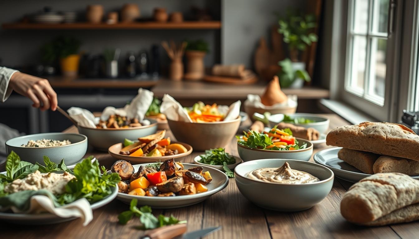 Fresh seasonal cooking dish